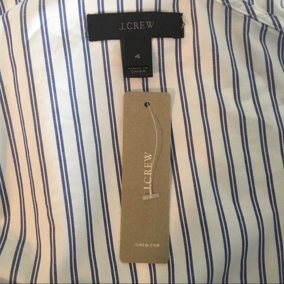 J. Crew Blue One Shoulder Blouse - Picture 7 of 7